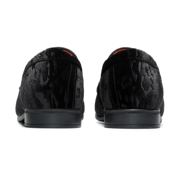Boys' Slip-On Formal Dress Loafers - BLACK - 5